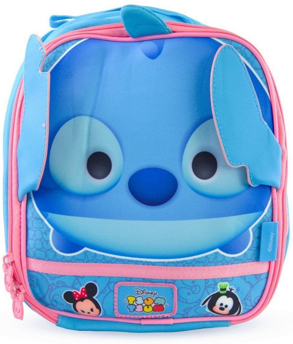 Imagem principal Infantil - Lancheira Escolar Stitch Disney Resistente Espaçosa azul Disney azul
