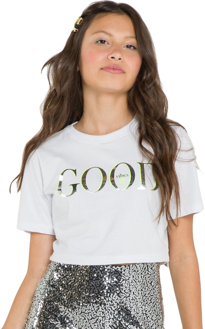 Imagem principal Infantil - Cropped Glow Meia Malha LLiccie 14 Mylu branco Mylu branco