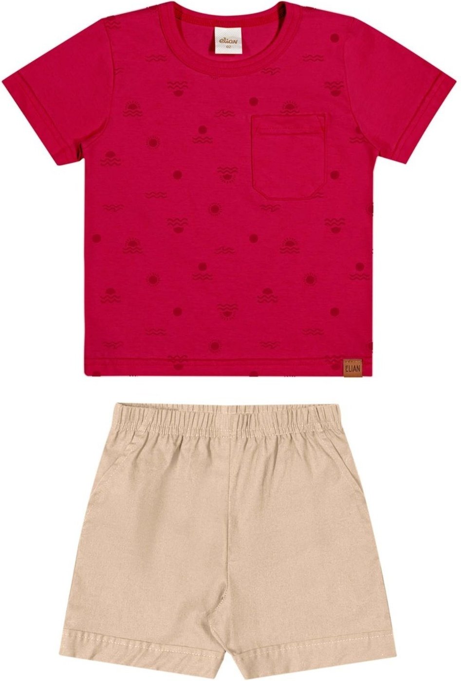 Imagem principal Infantil - Conjunto Curto Menino Sol Elian bege Elian bege