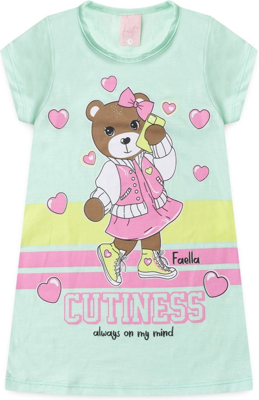 Imagem principal Infantil - Vestido Verão Feminino Urso - Verde Mega Kids unico verde Mega Kids unico verde