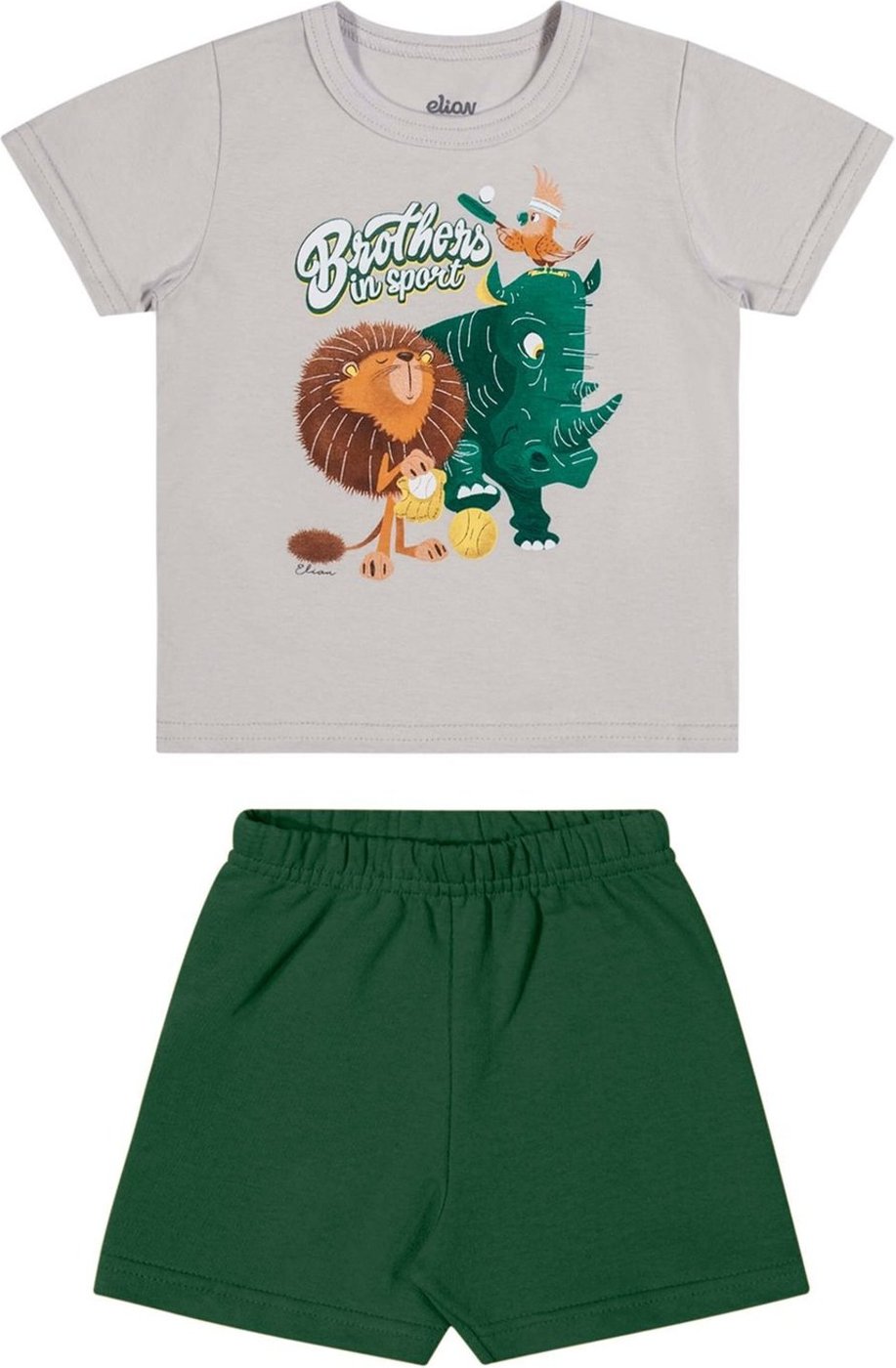 Imagem principal Infantil - Conjunto Menino Estampado Moletom Elian cinza Elian cinza