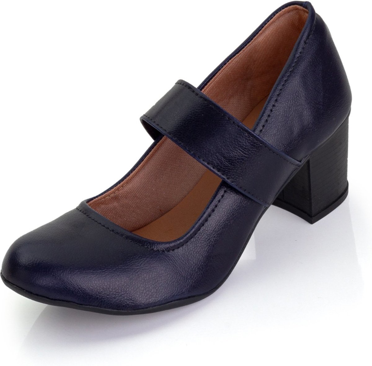 Imagem principal Sapato Scarpin Boneca Salto Médio Grosso Marinho PariShoes azul PariShoes azul