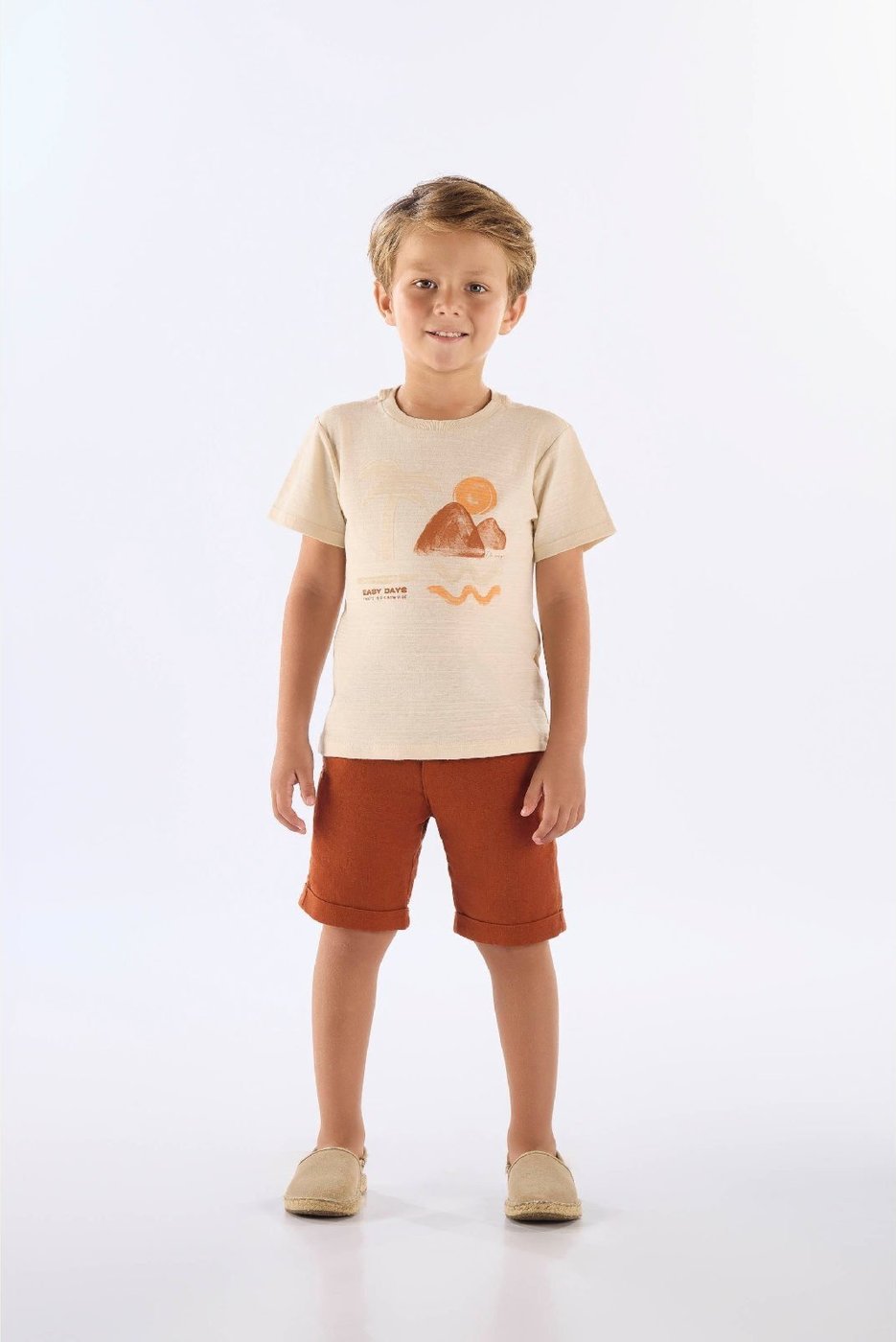 Imagem principal Infantil - Camiseta em Algodão Flamê Up Baby bege Up Baby bege