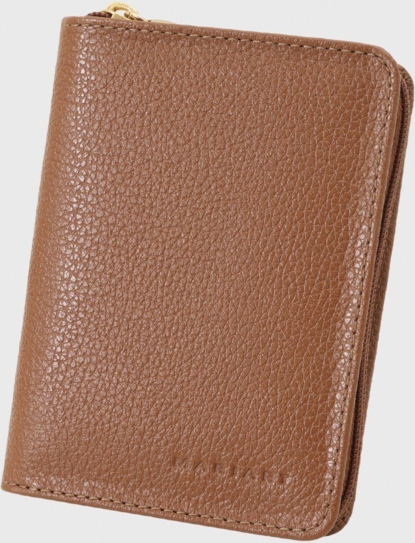 Carteira Couro Mariart Zíper 176MRT Camel