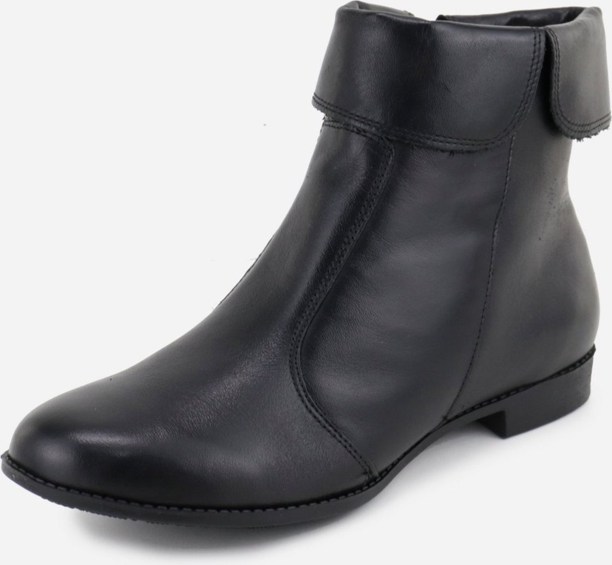 Imagem principal Bota em Couro Franja Maria Paula Cano Curto Preta preto MARIA PAULA preto