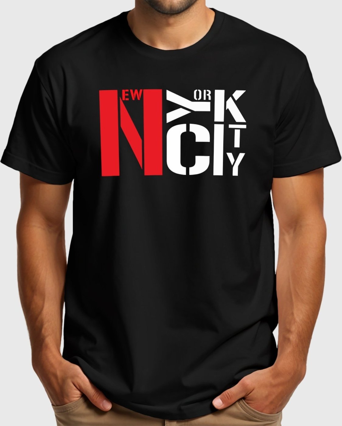 Imagem principal Camiseta Masculina Preta New York Algodão Premium Benellys preto Benellys preto