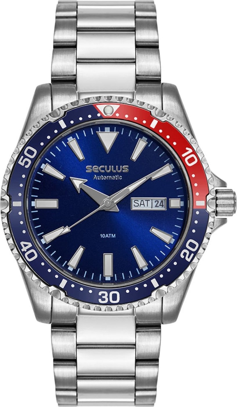 Imagem principal Relógio Masculino Automático Seculus Fundo em Vidro prata Seculus prata