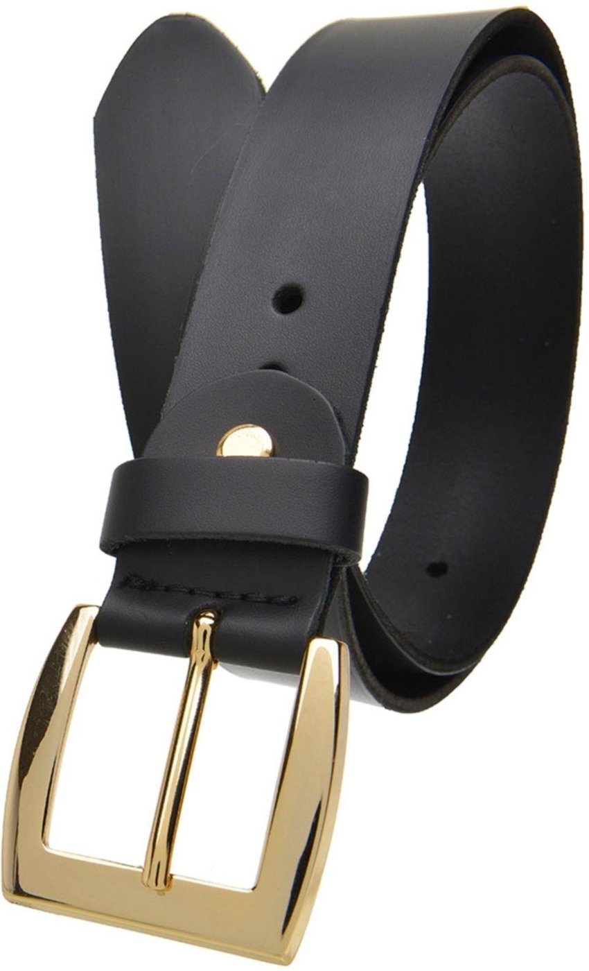 Cinto Feminino em couro GP 22 na cor com fivela dourada