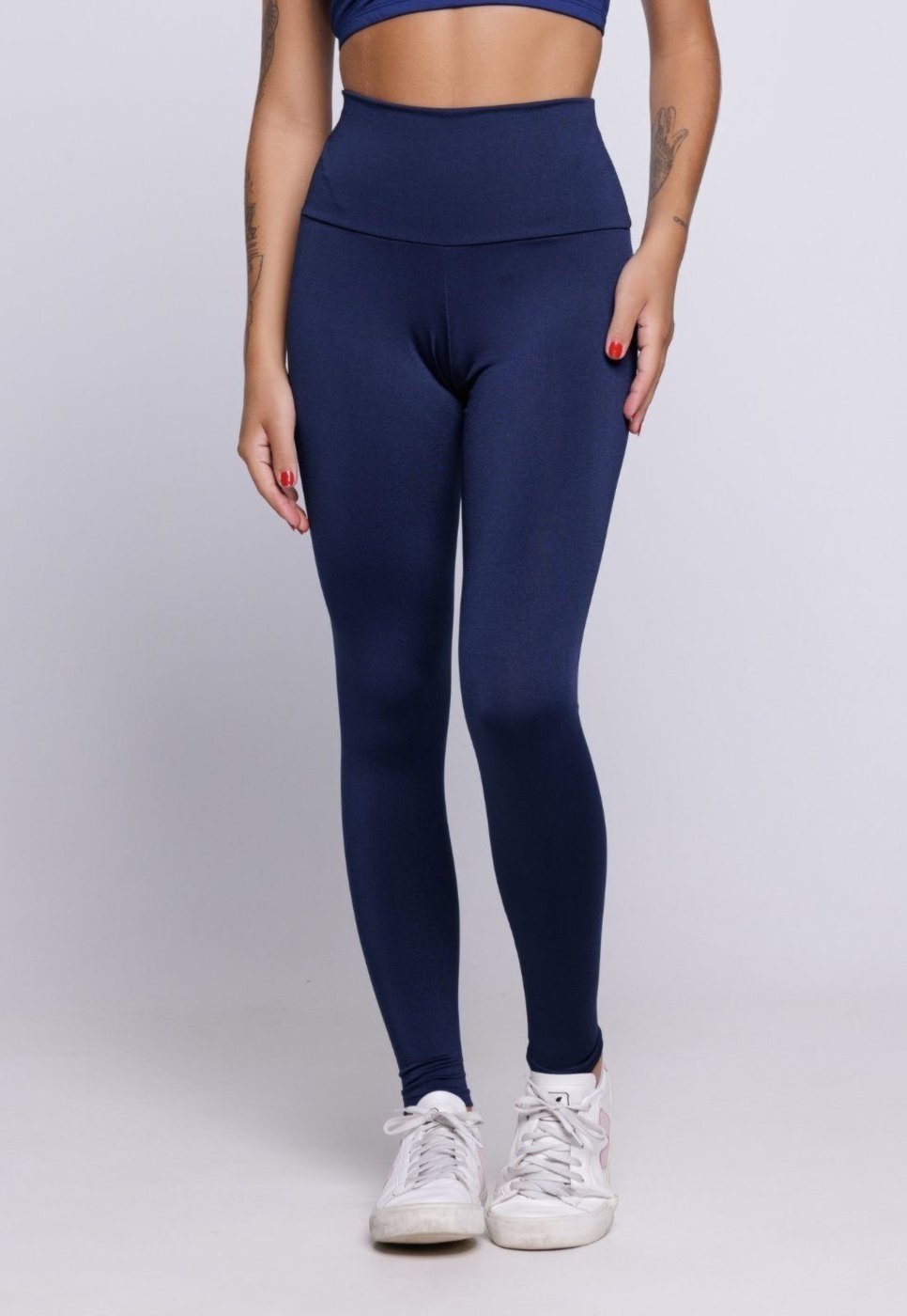 Imagem principal Calça Legging Vekyo Suplex Cós Alto Lisa azul marinho VEKYO azul marinho
