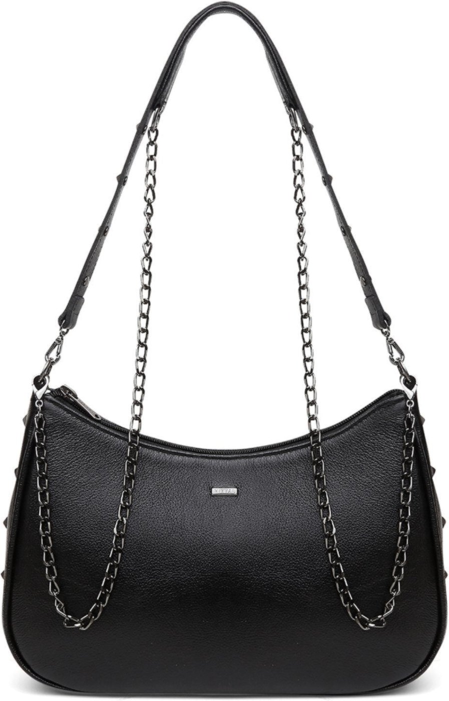 Bolsa Feminina Couro Yara com Sparkle e Alça Dupla