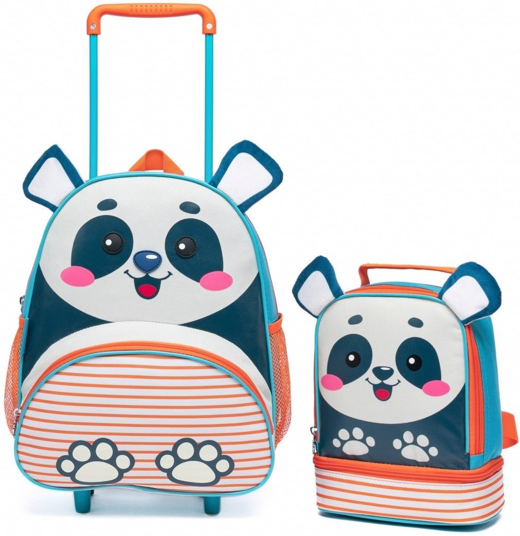 Imagem principal Infantil - Kit Mochila Pré Escolar Creche Panda Resistente Spector azul Spector azul