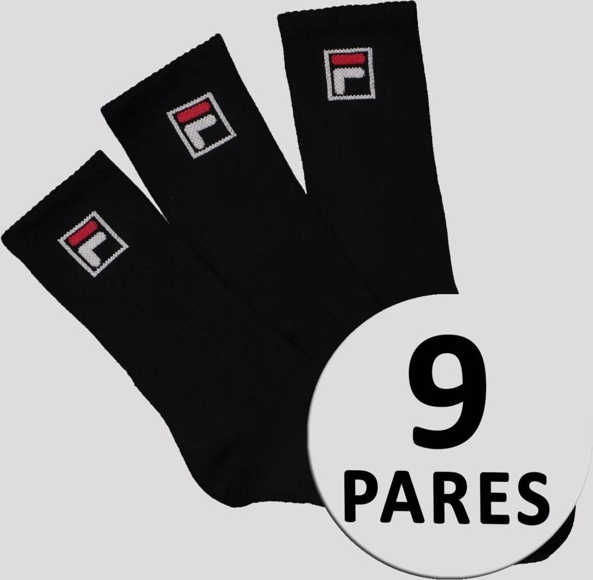 Kit Meia Fila Fbox 9 Pares Cano Alto