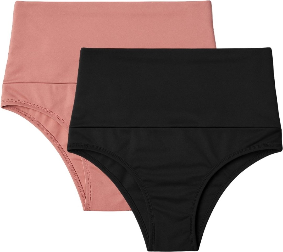 Kit 2 Cintas Vekyo Alta Suplex Compressão Cós Duplo Feminina ós-Parto Não Enrola 15 cm