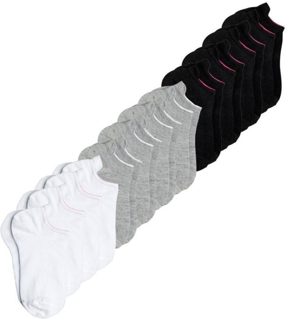 Kit com 12 Meias Básicas Cano Curto Lupo