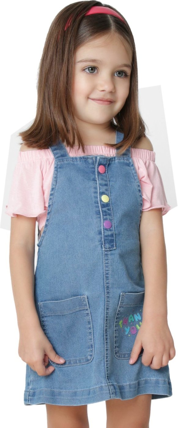 Imagem principal Infantil - Salopete Look Jeans c/ Blusinha Jeans azul Look Jeans azul