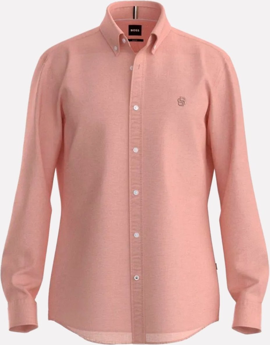 Imagem principal Camisa Hugo Boss Masculina Slim H-ROAN-BD-E-C1-253 Salmão rosa rosa