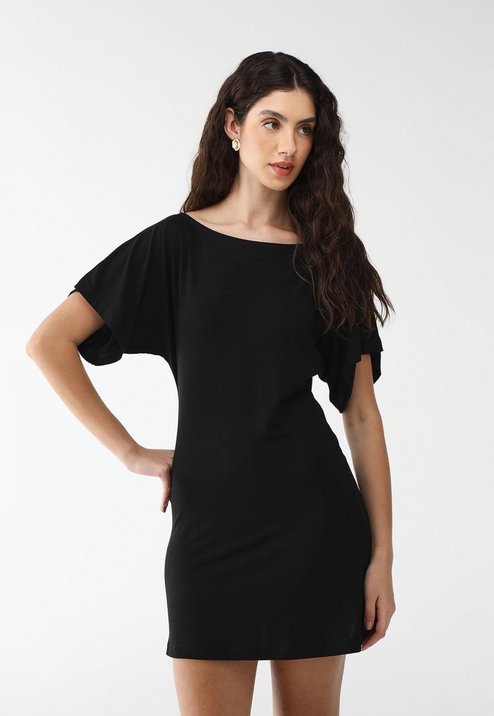 Imagem principal Vestido Viscolycra Maria Paes Liso preto Maria Paes preto