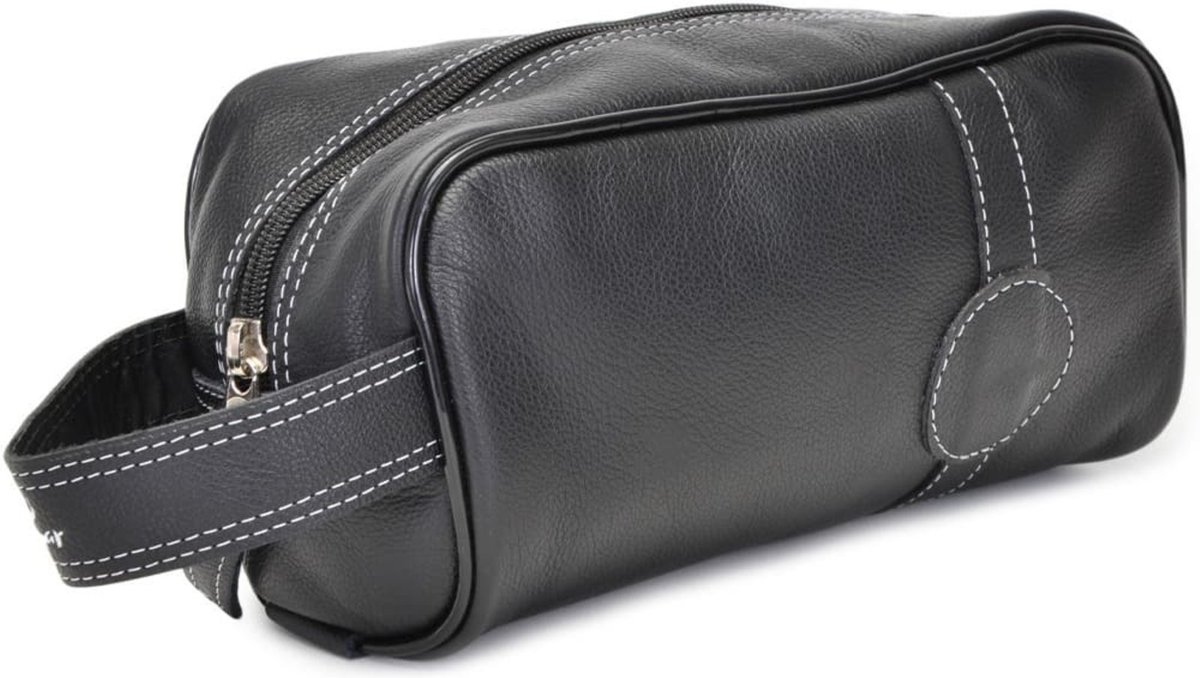 Nécessarie Masculina de Couro Clube do Sapato de Franca DFT Facility Preta