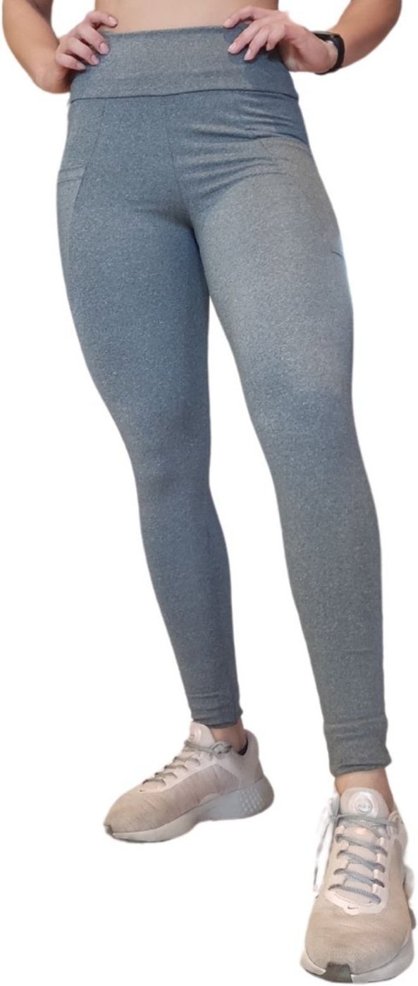 Imagem principal Calça Legging Heide Ribeiro Bolso Mescla cinza cinza