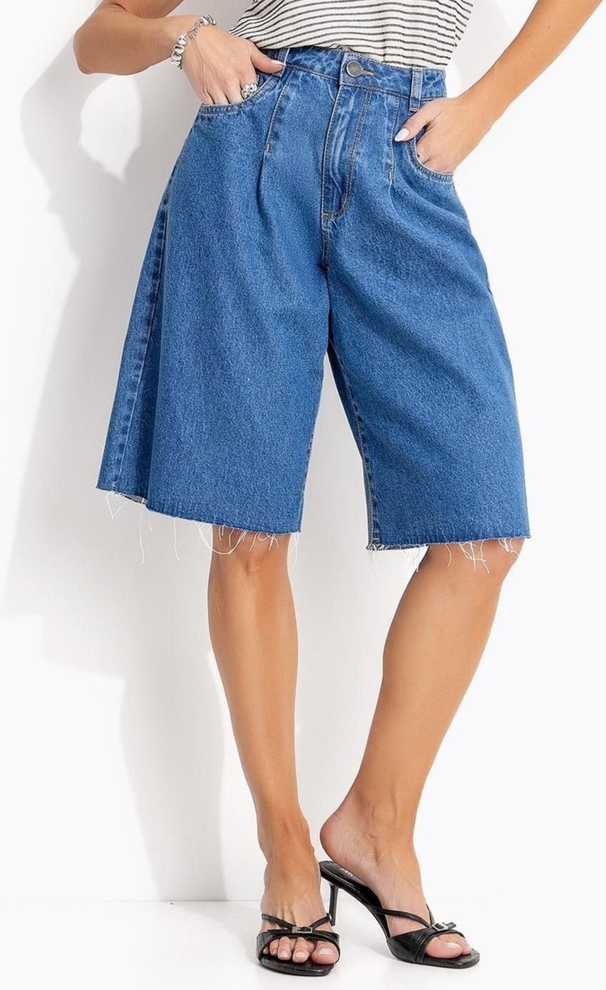Jorts Jeans Médio Claro