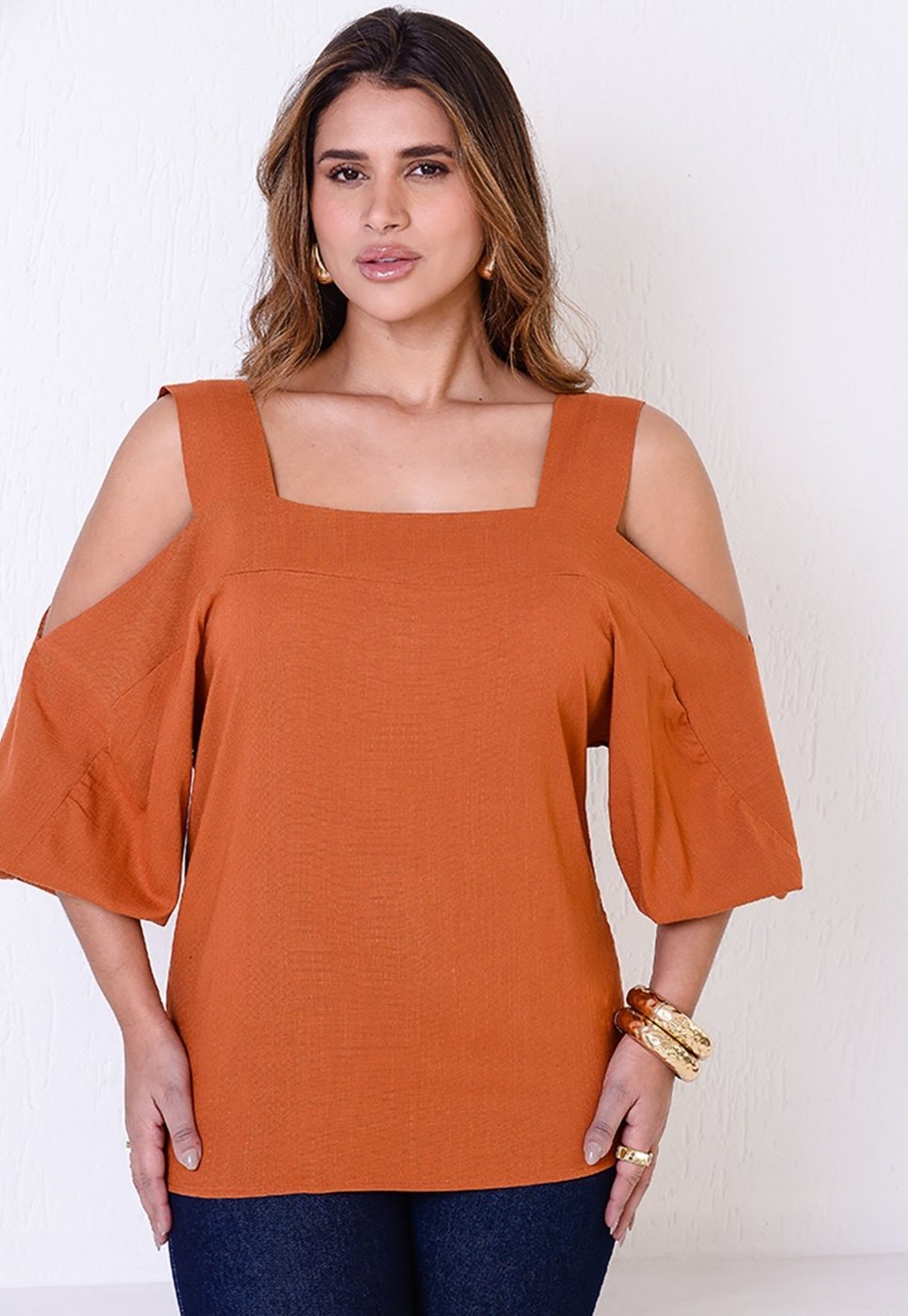 Blusa Ombro Vazado BBonnie Serena Terra