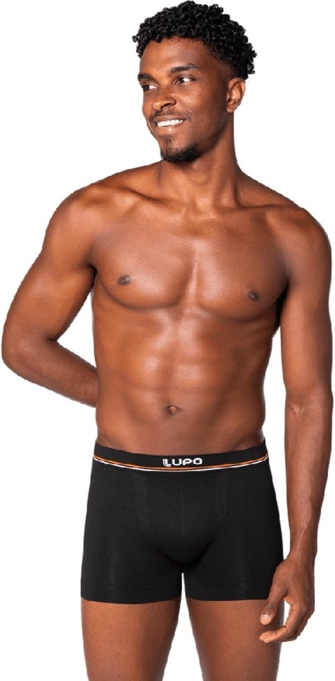 Imagem principal Cueca Lupo Boxer Microfibra Cós Liso - 0 preto Lupo preto