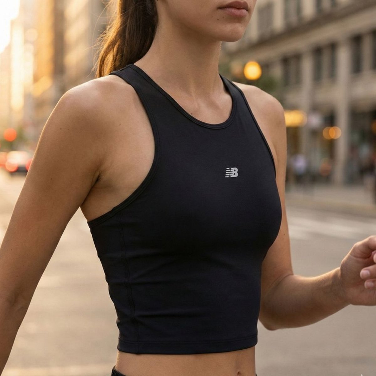 Imagem principal Regata Feminina New Balance Harmony Rib Performance preto New Balance preto