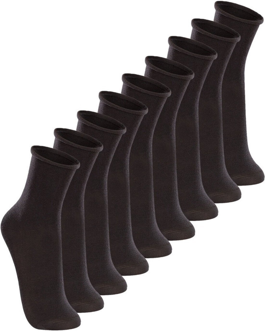 Kit 9 Pares de Meias sem Punho Cano Médio Lupo