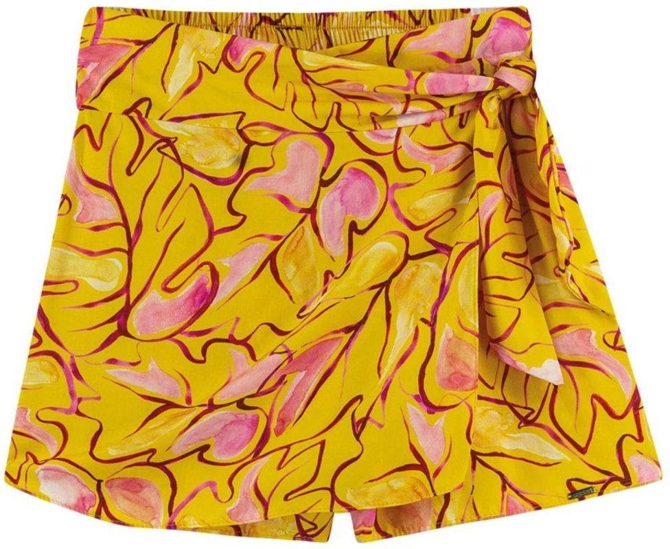 Short Saia Feminino Curto Estampado Digital Marialícia