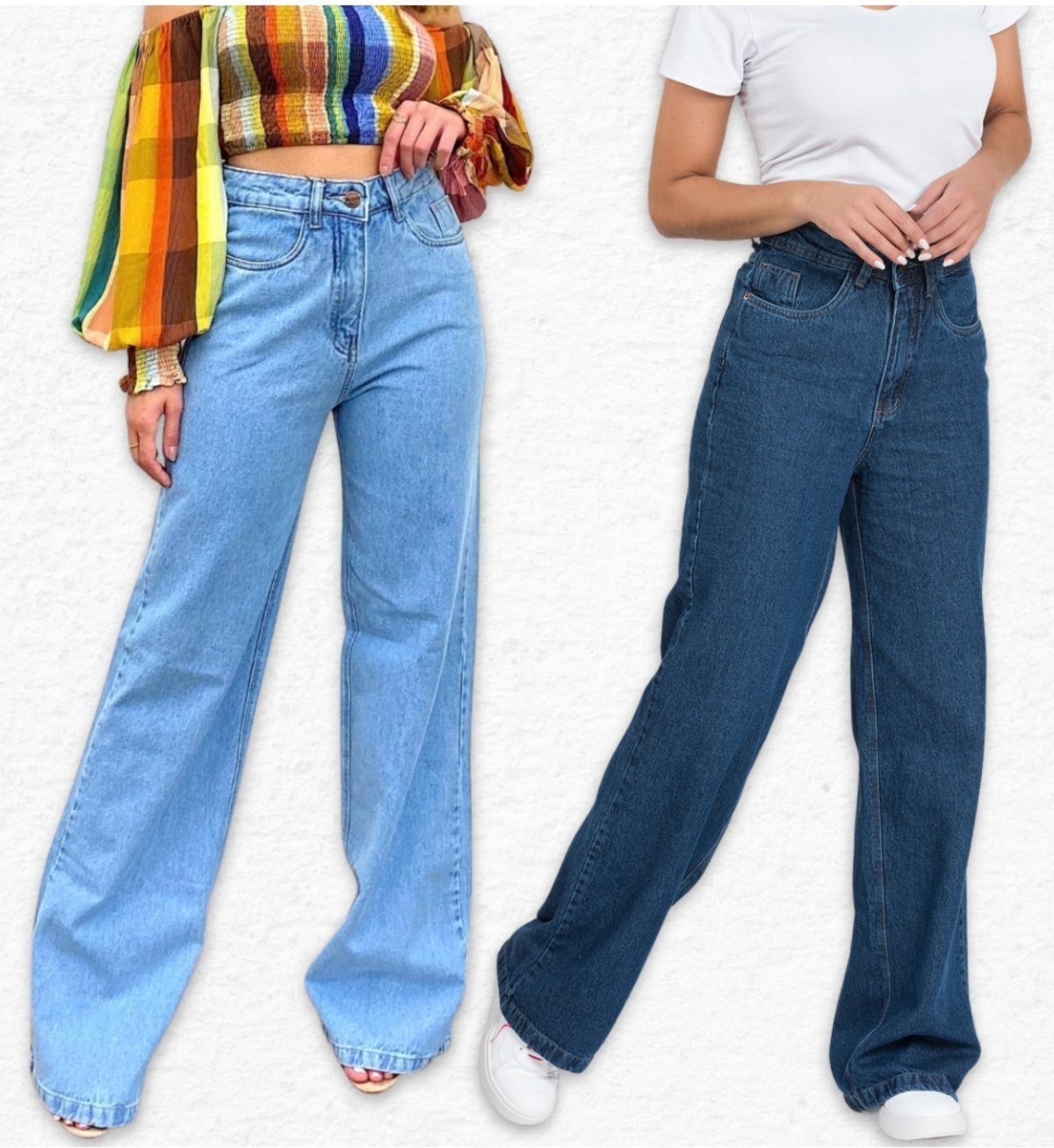 2 Calças Meujeans Wide Leg