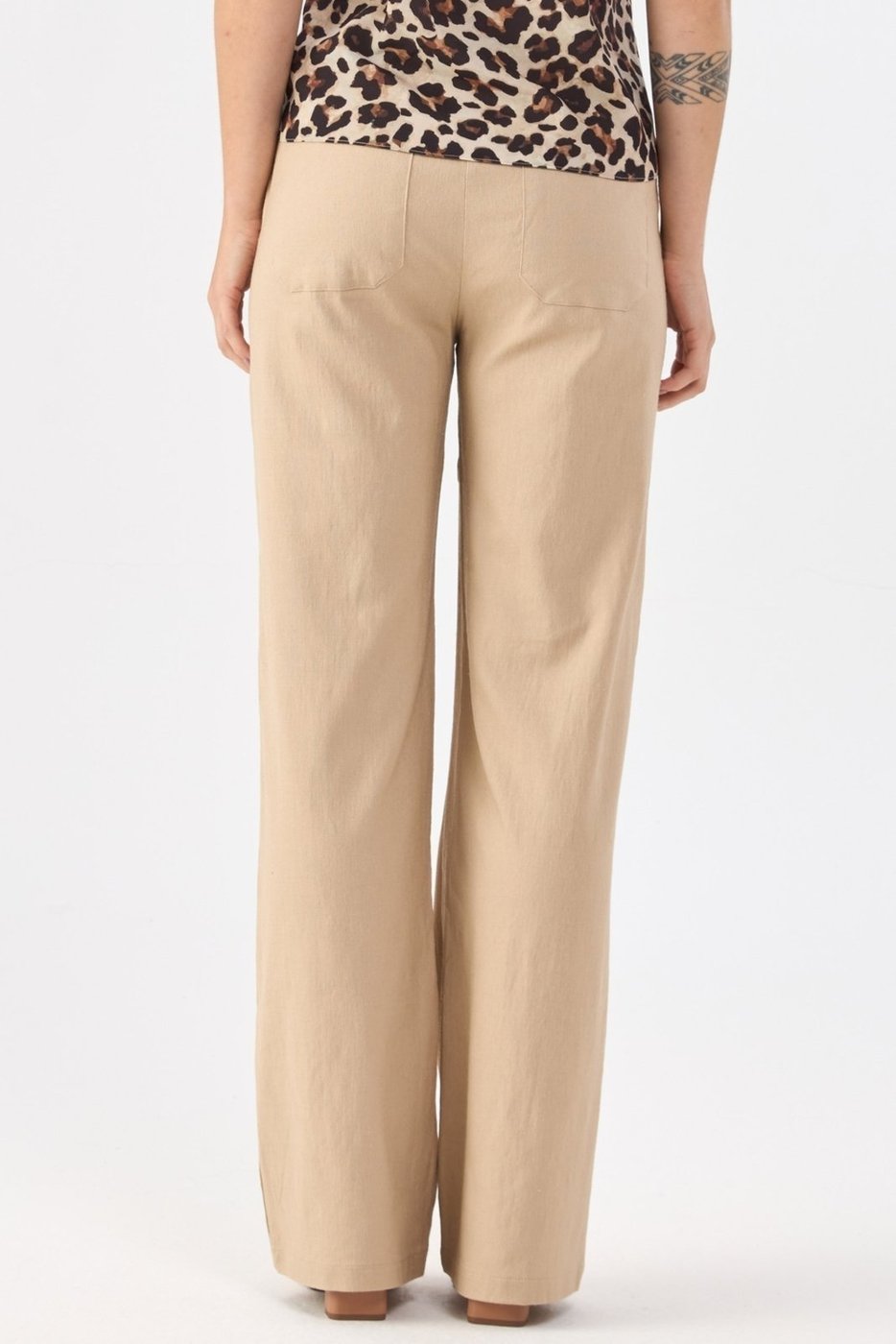 Calça PKS Alfaiataria Wide Leg Linho