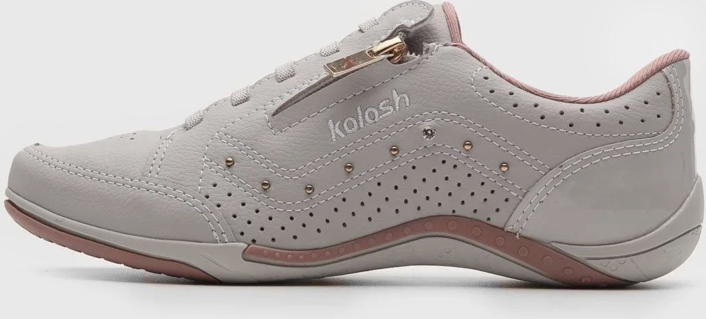Tênis Kolosh Zíper e Strass Off-White