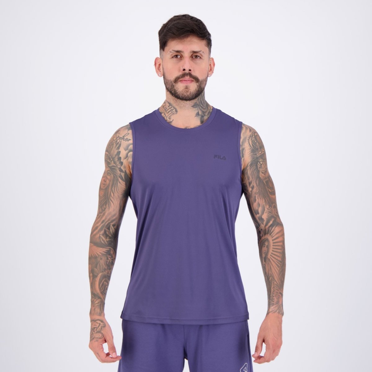 Imagem principal Regata Fila Basic Sports II azul marinho Fila azul marinho