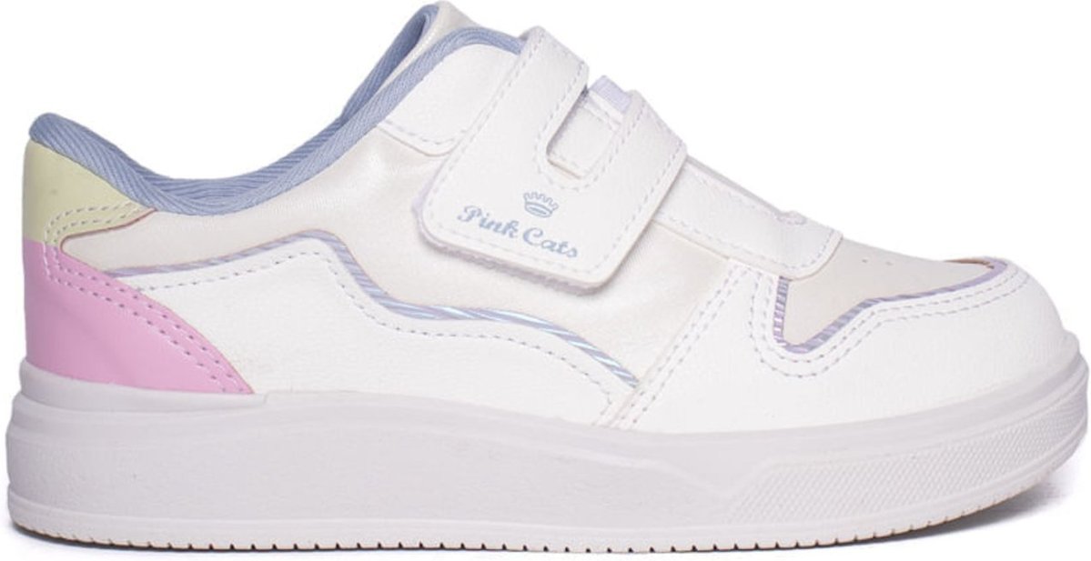 Imagem principal Infantil - Tênis Pink Cats Napa Branco/Azul/Rosa branco pink Pink Cats branco pink