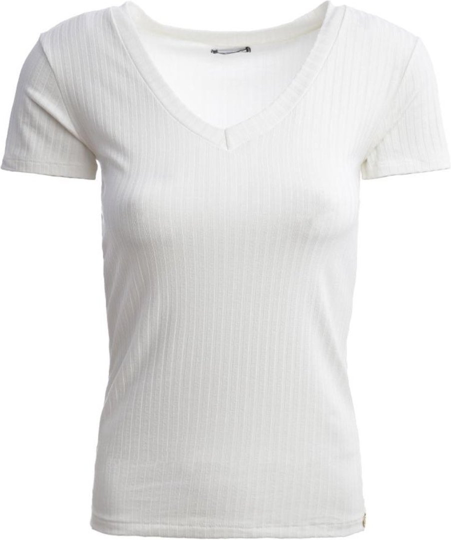 Imagem principal Blusa Manga Curta Canelada Autentique Feminina OFF WHITE off-white white Autentique off-white white