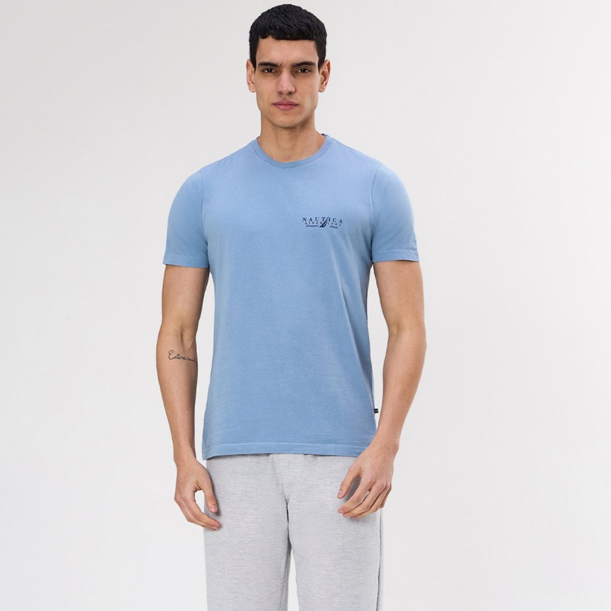 Imagem principal Camiseta Nautica Manga Curta Lavada Estampada azul Nautica azul