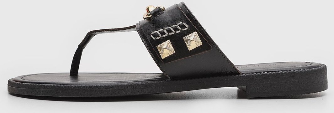 Rasteira Feminina Santa Lolla Tachas Preta