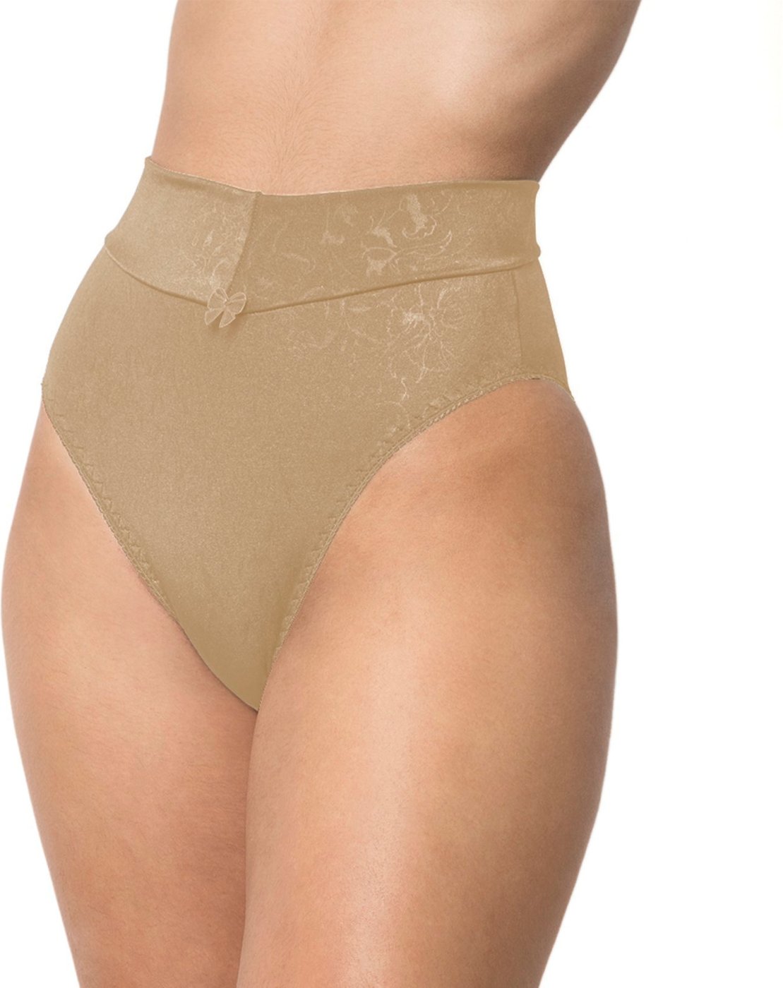 Imagem principal Calça Cós Alto Gabi Lingerie Calcinha Microfibra Confortável Compressão Moda Feminina Elegante bege/nude Gabi Lingerie bege/nude