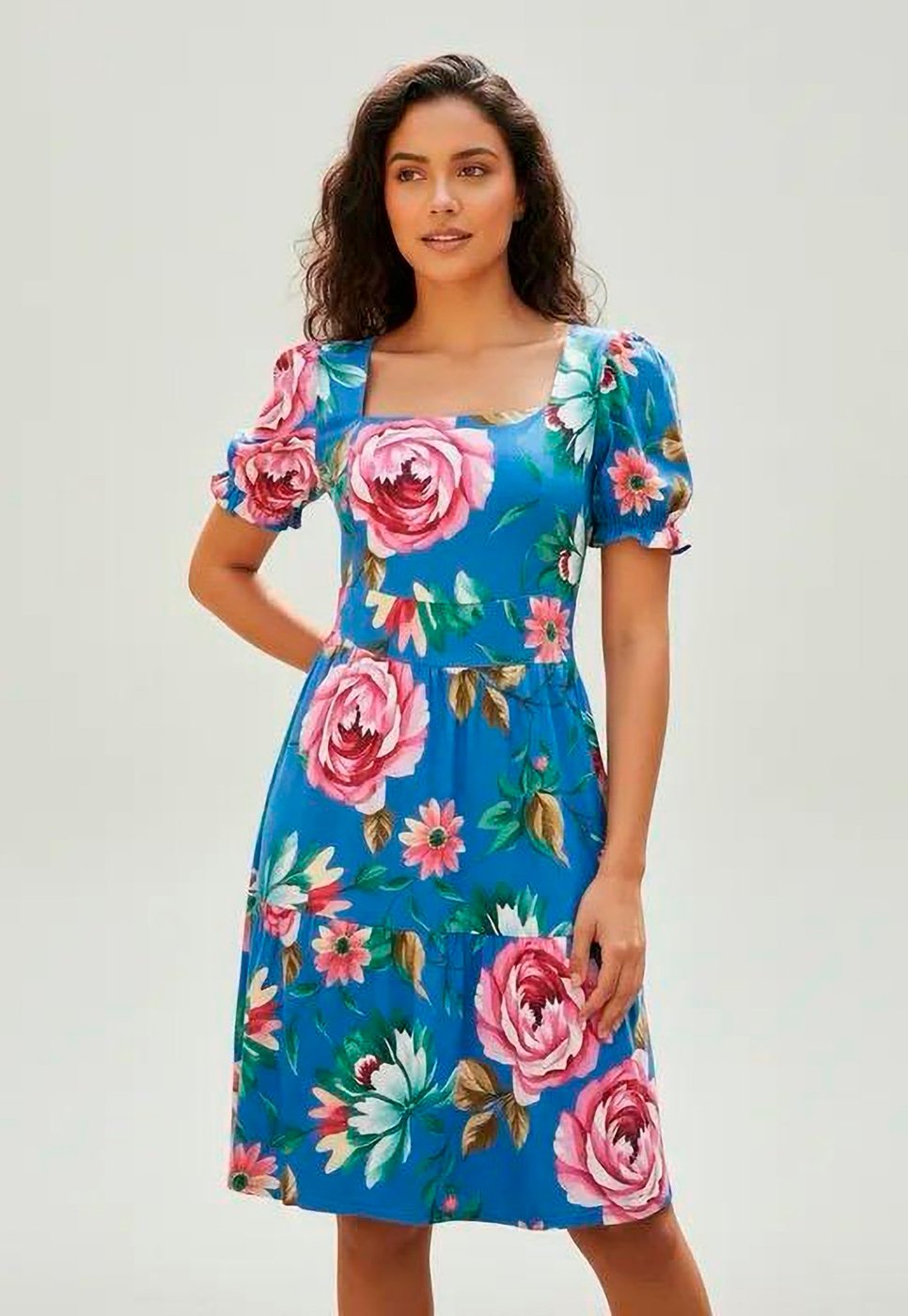 Vestido Amazonia Vital Curto Brisa Rosa Imperial