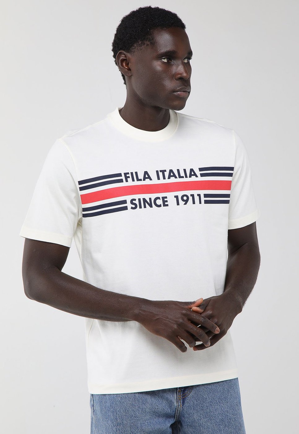 Imagem principal Camiseta Masculina Fila Comfort 1911 GT Branca branco Fila branco