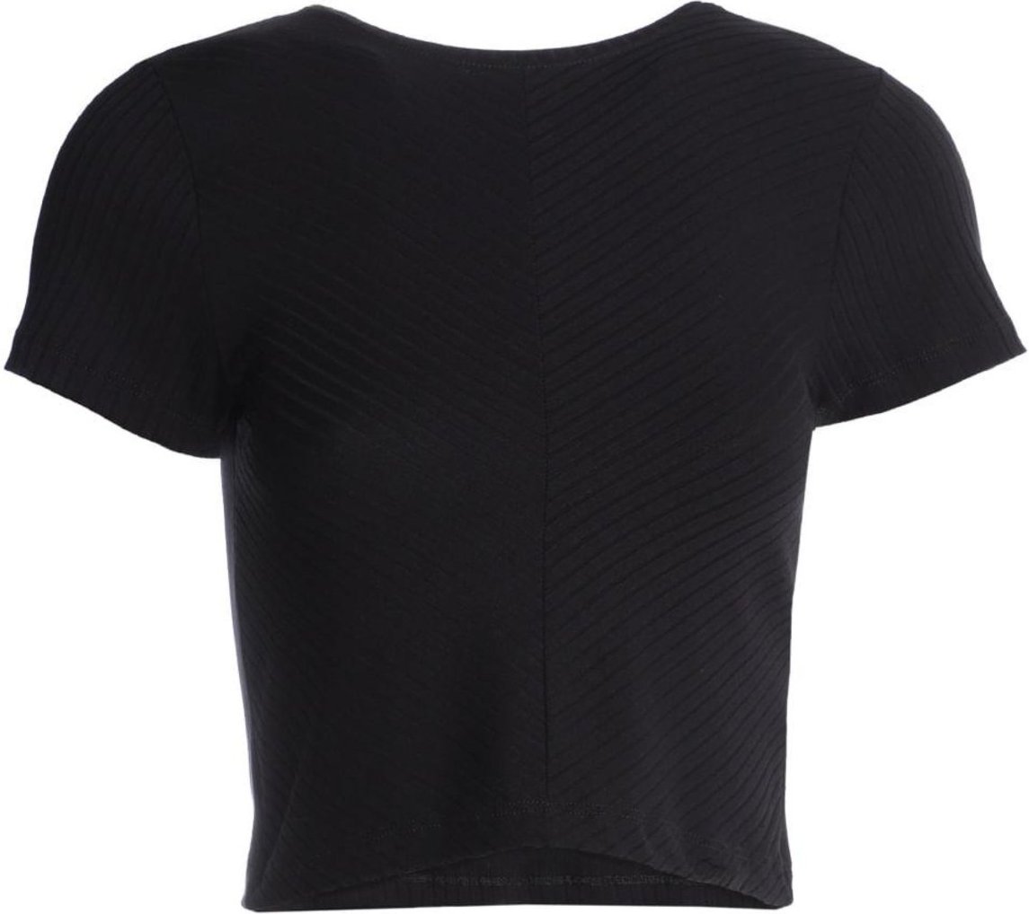 Imagem principal Blusa Cropped Canelado Autentique Feminina PRETO unico Autentique unico