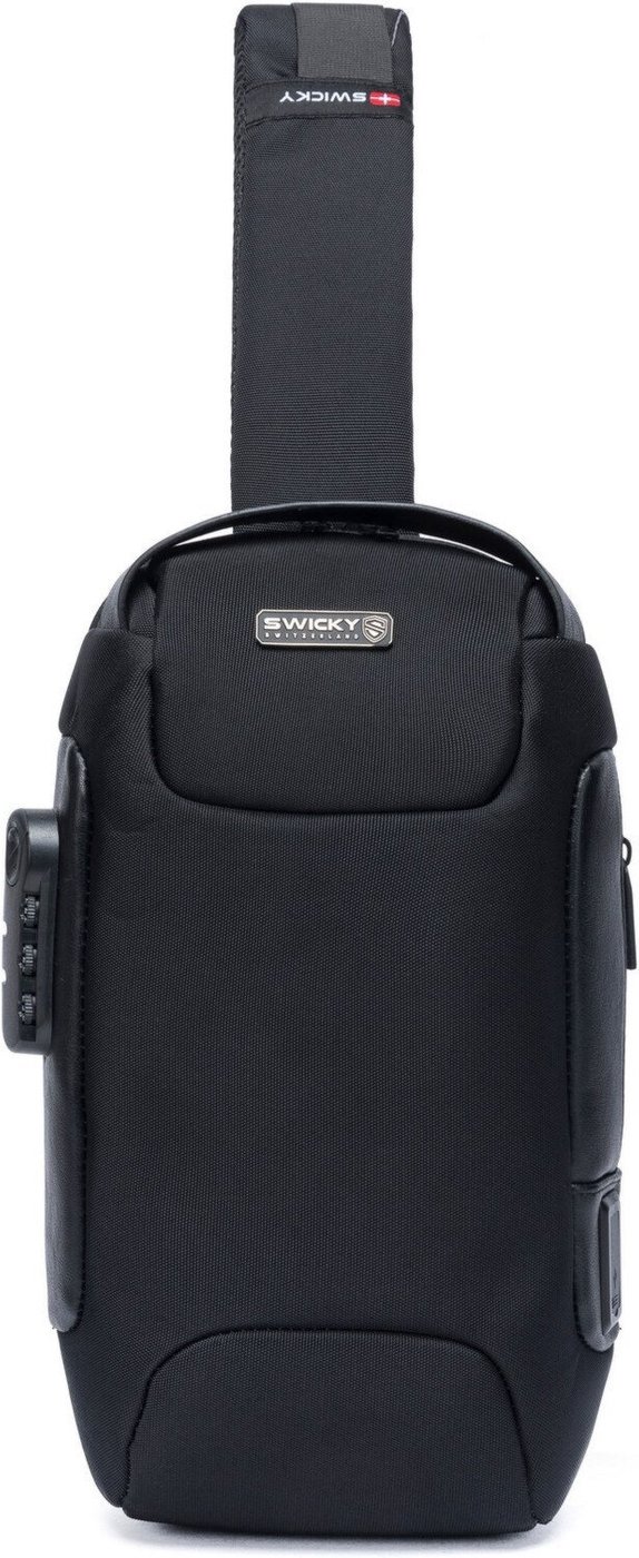 Imagem principal Shoulder Bag Masculina Tiracolo Bolsa Resistente Transversal SWICKY preto SWICKY preto