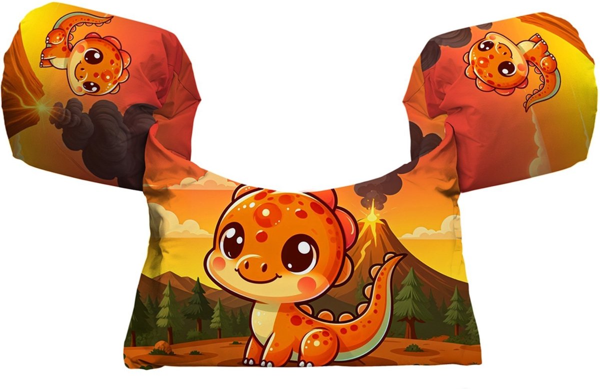 Imagem principal Colete Salva-Vidas Boia s Piscina Praia Estampa Dinossauros Baby Dino Benellys multicolorido Benellys multicolorido