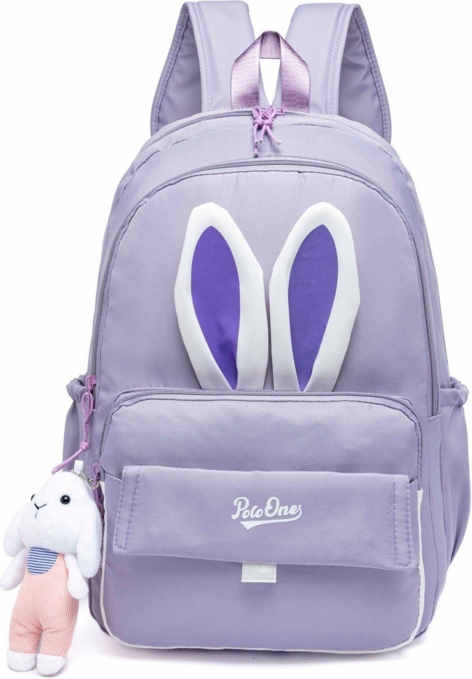 Imagem principal Mochila Polo One Feminina Juvenil Escolar Reforçada Chaveiro lilás lilás