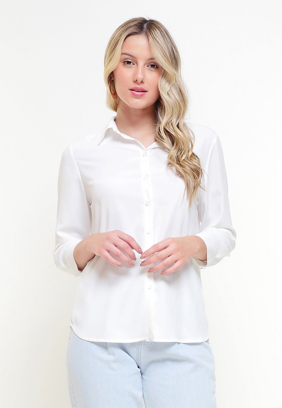 Imagem principal Camisa Intens Manga 3/4 Classico Liso preto Intens preto