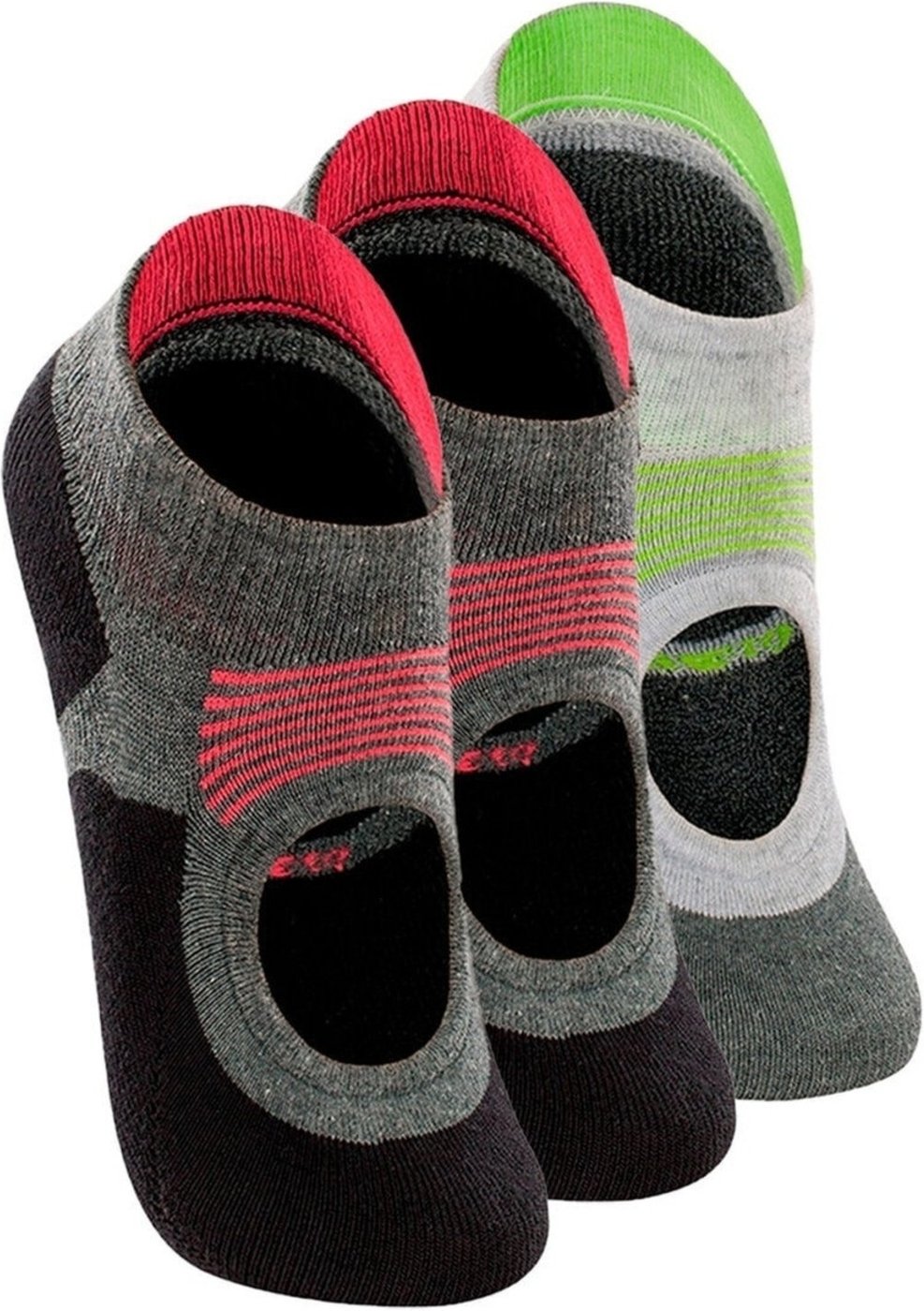 Kit 3 Pares de Sapatilhas Antiderrapante Pilates Lupo