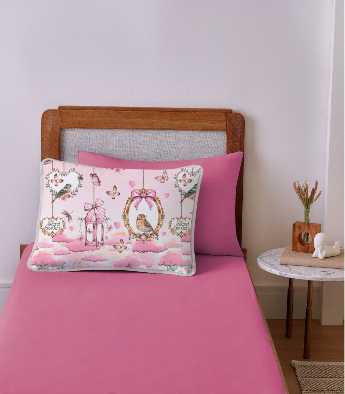 Jogo de Cama Solteiro Aqua Fun Vivaldi Rosa