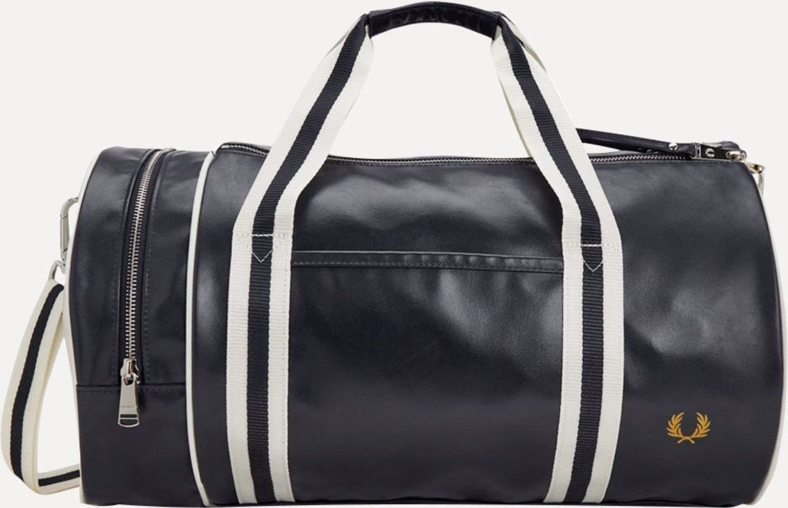 Imagem principal Bolsa Fred Perry Masculina Classic Barrel Off-White/Azul Marinho off-white white off-white white