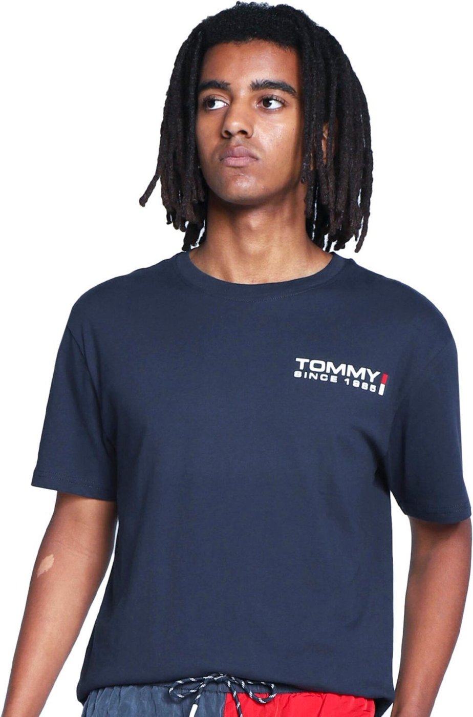 Imagem principal Camiseta Tommy Jeans Masculina Classic Athletic Chest Logo azul marinho Tommy Jeans azul marinho