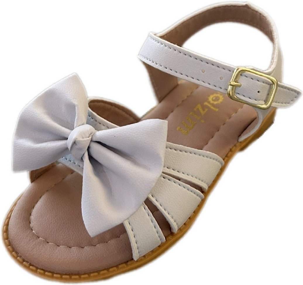 Infantil - Sandália menina infanil Solzim aranha Laço Branca